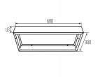 Kanlux Montāžas rāmis LED panelim ADTR-H