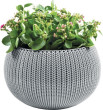 Keter Flowerpot COZIES KNIT pelēks [Doniczka