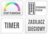 Affek Design Latarna dekoracyjna kominek LED