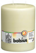 Bolsius cilindriska svece ar 3 daktiņiem