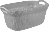 Curver Knit 40L veļas grozs. gaiši