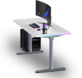 Biurko Ultradesk QUEST Biało-Szare 140 cm