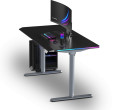 Ultradesk QUEST pelēks-melns rakstāmgalds 140 cm