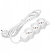 Orno Przedłużacz 3-krotny 2P+Z, 3m H05VV-F