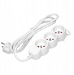 Orno Przedłużacz 3-krotny 2P+Z, 5m H05VV-F