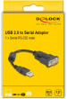 Delock USB adapteris USB-A RS-232 melns