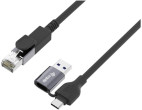Adapter USB Equip GigaBit USB-C+A->RJ45 St/St