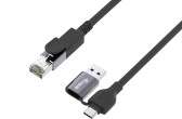 Adapter USB Equip GigaBit USB-C+A->RJ45 St/St