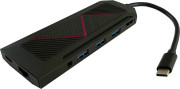 USB centrmezgls LC barošanas LC-HUB-C-MULTI-6-RGB USB-C
