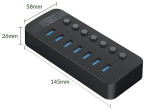 HUB USB Orico CT2U3-7AB 7x USB-A