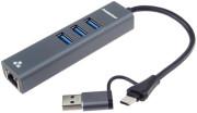 PremiumCord USB centrmezgla adapteris no USB-C