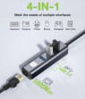 HUB USB Techly Adapter Karta Sieciowa