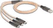 Delock USB kabelis USB-A USB-C microUSB