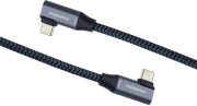 PremiumCord USB-C USB kabelis 2x izliekts