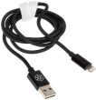 SilverStone USB-A — zibens kabelis. melns