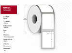 Capture Label 50x25 Core 40. Balts