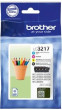 Brother tintes oriģinālā tinte LC-3217 (ciāna