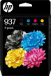HP 937 CMYK oriģinālās tintes kasetnes