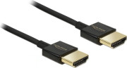 Delock HDMI uz kabelis melns (84772)