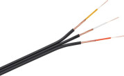 Cits kabelis. 3 x RCA. melns