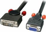 Lindy DVI-A-D-Sub (VGA) kabelis 3m melns