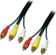 Lindy RCA (Cinch) x3 kabelis 10m