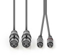 Nedis Kabelis kabelis 2x XLR F
