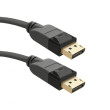 Qoltec DisplayPort — DisplayPort kabelis pelēks