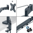 Leitz Arm 2 monitoriem 17" 32&quot