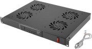 Lanberg 1U LCD ventilācijas panelis ar