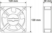 Pulsar RAW2 Ventilators piekaramiem skapjiem. RACK