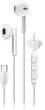 Genius Sluchátka HS-M366. mikrofons. USB-C. BiLá