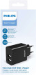 Ładowarka Philips DLP2610 Charger 2xUSB Black