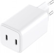 Sandberg maiņstrāvas lādētājs Dual USB-C 2