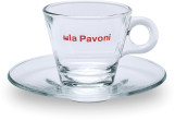 La Pavoni 6 szklanych filiżanek do