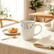 Karolina porcelāna krūze 380 ml Balts
