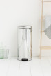 Brabantia New Icon sudraba pedāļa atkritumu