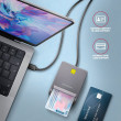Axagon AXAGON CRE-SM3TC, USB-C FlatReader czytnik