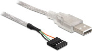 Delock USB ārējais — iekšējais balts