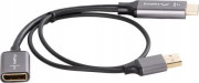Lanberg kabeļa adapteris HDMI (M) ->