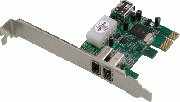 Kontroler Dawicontrol PCIe x1 3x FireWire