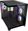 Cougar CGR-2QA6B-RGB korpuss. melns (382QA60.0001)
