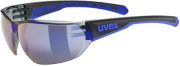 Uvex Okulary rowerowe Equate, black/blue matt/mirror
