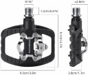 RockBros Pedały rowerowe PD303 platformowe half-lock