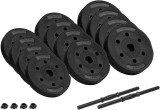 Regulējamas bitumena hanteles 2x10kg REBEL ACTIVE
