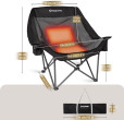 Master Krzesło turystyczne składane podgrzewane KING