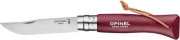 Opinel Nóż Colorama 08 Burgundy rzemień