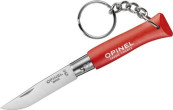 Opinel Knife Colorama 04 Red Keychain