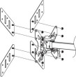 Tehniski ICA-LCD G11A montāžas plāksne [Techly]