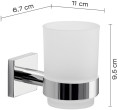 Domoletti MACAO TOOTHBRUSH HOLDER CHROMED